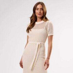 NWT Amour Vert Crotchet T-shirt Dress - Ivory, Size M